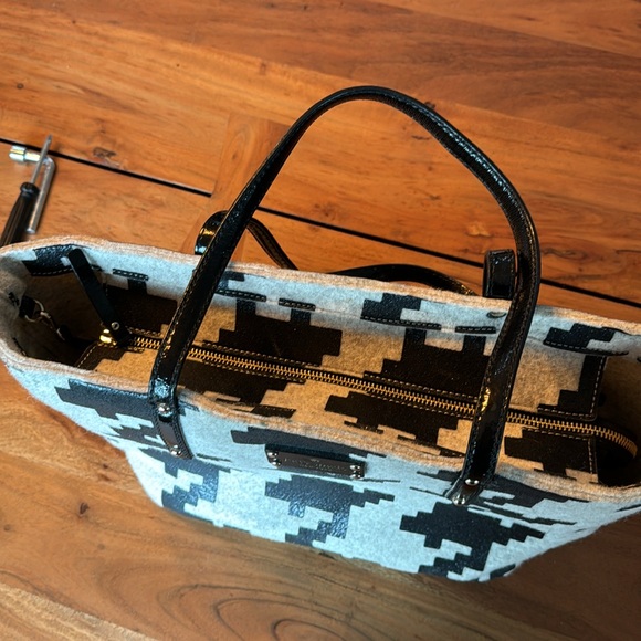 Kate spade wool houndstooth harmony telltale twinkle purse - Picture 3 of 6